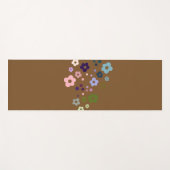 Groovy Bloemen en Golven Yogamat (Voorkant (horizontaal))