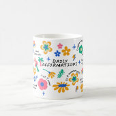 Groovy Bloemen Leraar Gift met Affirmaties Koffiemok (Center)