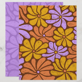 Groovy Bloemen Scrapbook Papier