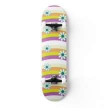 Groovy Bloemen Skateboard Patroon