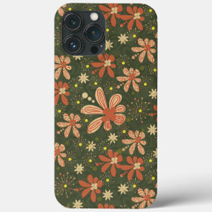 Groovy bloemengroene Hoesje-Mate iPhone hoesje