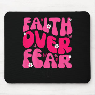 Groovy Bloemige Geloof Over Angst Religieus God Ch Muismat