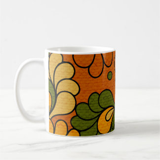 Groovy Bloom - Retro Floral 1970s mug Koffiemok