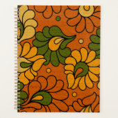 Groovy Bloom - Retro Floral 1970s Planner (Voorkant)