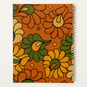 Groovy Bloom - Retro Floral 1970s Planner (Achterkant)