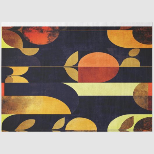 Groovy Blooms Tissue Paper beroemd gemaakt door El Tissuepapier (Voorkant)