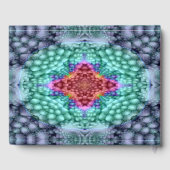 Groovy Blue Fractal Kaleidoscope Gastenboek (Achterkant)
