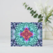 Groovy Blue     Kaleidoscope Postcards Briefkaart (Staand voorkant)