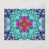 Groovy Blue     Kaleidoscope Postcards Briefkaart (Voorkant)