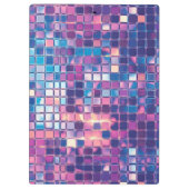 Groovy Blue & Paarse Discobal Gepersonaliseerd Klembord (Achterkant)