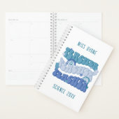 Groovy Blue Retro Teacher Planner (Display)