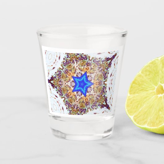 Groovy Blue Star Cosmos Thunder_Cove Shot Glas (Voorkant)