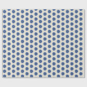Groovy Blue Wrapping Paper Cadeaupapier (Vlak)