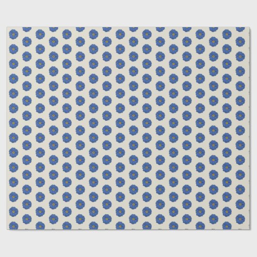 Groovy Blue Wrapping Paper Cadeaupapier (Vlak)
