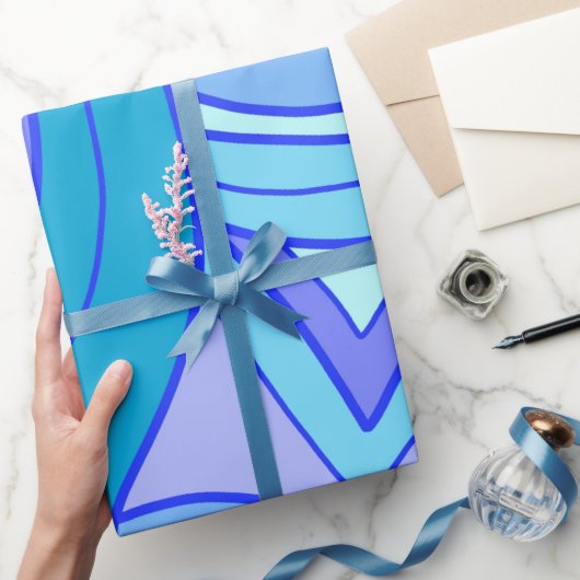 Groovy Blues Cadeaupapier (Geschenken)