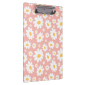 Groovy Blush Boho Daisy Bloementuin Patroon Klembord (Rechts)