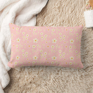 Groovy Blush Boho Madeliefje Bloem Tuin Patroon Wr Kussen