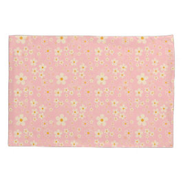 Groovy Blush Boho Madeliefje Bloem Tuin Patroon Wr Kussensloop