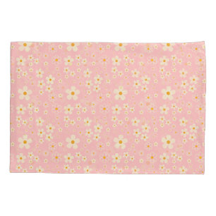 Groovy Blush Boho Madeliefje Bloem Tuin Patroon Wr Kussensloop