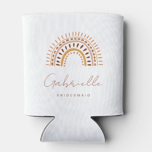 GROOVY Bohemian Rainbow Bridesmaid Koelbox Blikjeskoeler (Achterkant)
