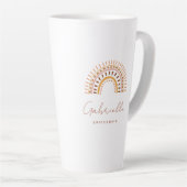 GROOVY Bohemian Rainbow Bridesmaid Latte Mok (Rechterhoek)