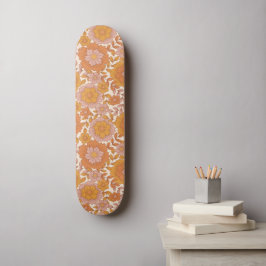 Groovy Boho 60s 70s Retro Floral Seventies Hippie Persoonlijk Skateboard