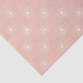 Groovy Boho 70s bloemen patroon Tissuepapier (Detail)