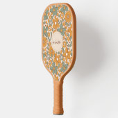 Groovy Boho 70s Retro Floral Cool Seventies Hippie Pickleball Paddle (Links)