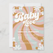 Groovy Boho-Baby shower Kaart (Voorkant)