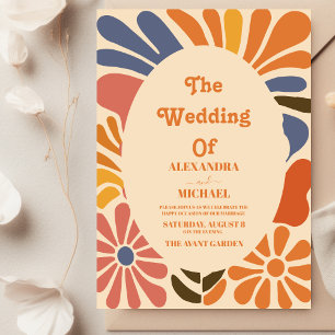  Groovy Boho Beachy Fun Vibes Bruiloft Kaart