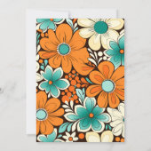 Groovy Boho Beachy Fun Vibes Bruiloft Kaart (Achterkant)