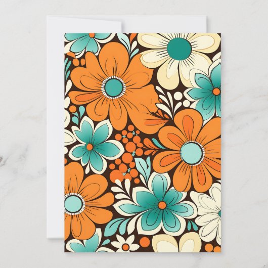 Groovy Boho Beachy Fun Vibes Bruiloft Kaart (Achterkant)