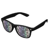 Groovy Boho Bellen Eclectische Uingender Pride Vla Retro Zonnebril (Gekanteld)