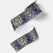 Groovy Boho Bellen Eclectische Uingender Pride Vla Satijnen Lint (Achterkant)