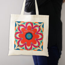 Groovy Boho Bloem Kleurrijke Gepersonaliseerde