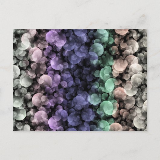 Groovy Boho Bubbels Eclectische Uningender Pride V Briefkaart (Voorkant)