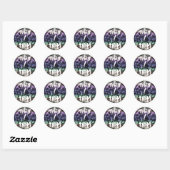 Groovy Boho Bubbels Eclectische Uningender Pride V Ronde Sticker (Vel)