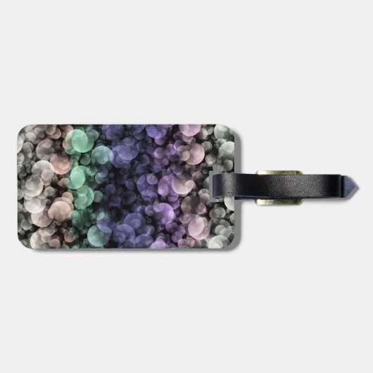 Groovy Boho Bubbles Eclectische Uingender Pride Vl Bagagelabel (Achterkant horizontaal)