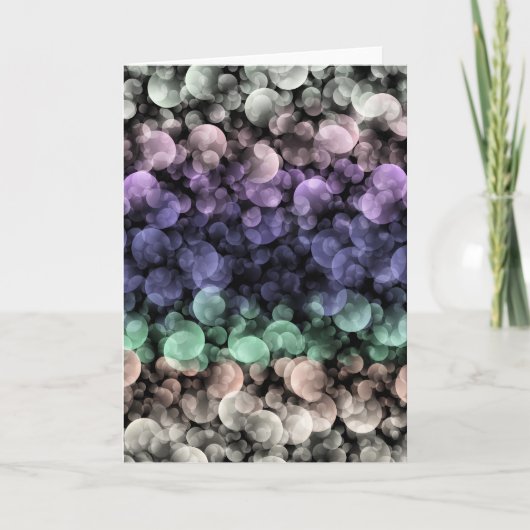 Groovy Boho Bubbles Eclectische Uingender Pride Vl Bedankkaart (Voorkant)