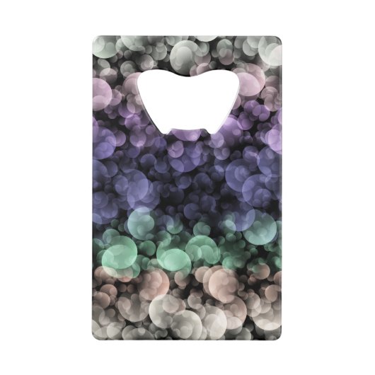 Groovy Boho Bubbles Eclectische Uingender Pride Vl Creditkaart Flessenopener (Voorkant)