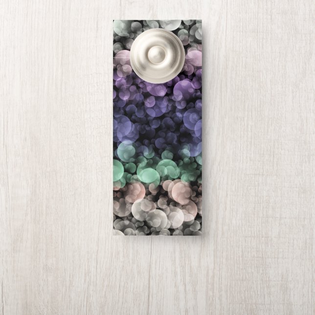 Groovy Boho Bubbles Eclectische Uingender Pride Vl Deurhanger (Op knop)