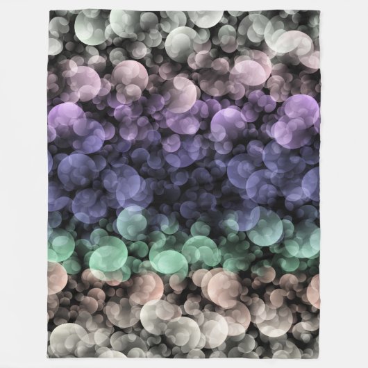 Groovy Boho Bubbles Eclectische Uingender Pride Vl Fleece Deken (Voorkant)
