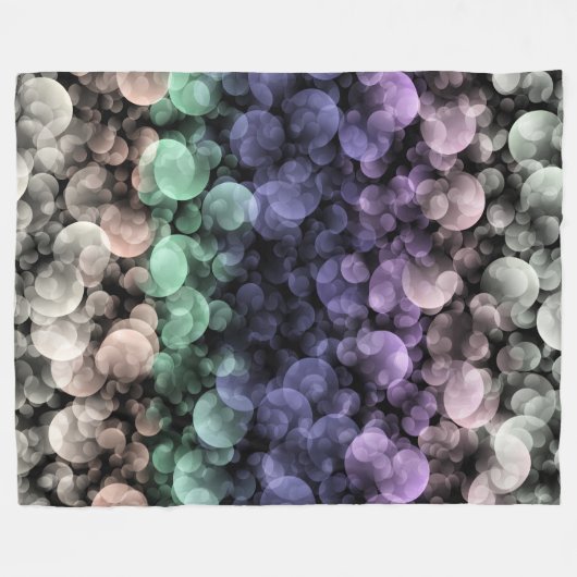 Groovy Boho Bubbles Eclectische Uingender Pride Vl Fleece Deken (Voorkant (Horizontaal))