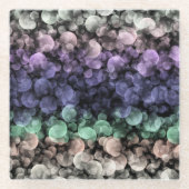 Groovy Boho Bubbles Eclectische Uingender Pride Vl Glazen Onderzetter (Voorkant)