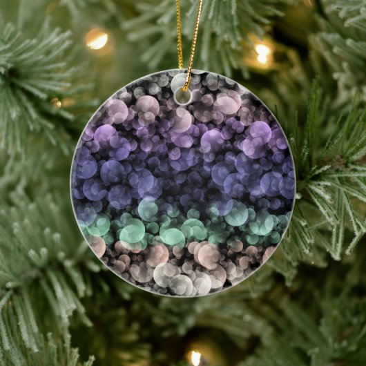 Groovy Boho Bubbles Eclectische Uingender Pride Vl Keramisch Ornament (Boom)