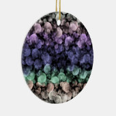 Groovy Boho Bubbles Eclectische Uingender Pride Vl Keramisch Ornament (Rechts)