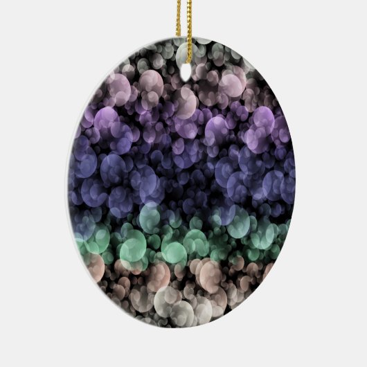 Groovy Boho Bubbles Eclectische Uingender Pride Vl Keramisch Ornament (Rechts)