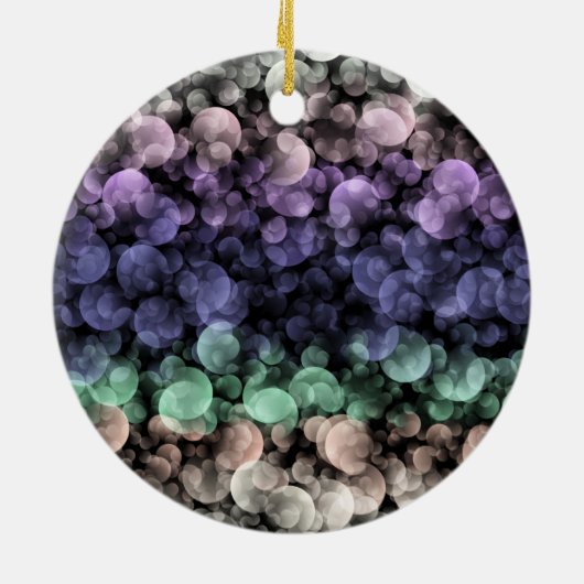 Groovy Boho Bubbles Eclectische Uingender Pride Vl Keramisch Ornament (Achterkant)