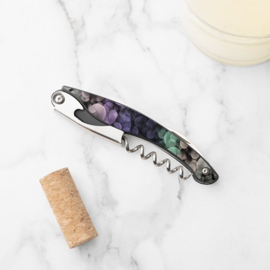 Groovy Boho Bubbles Eclectische Uingender Pride Vl Kurkentrekker (Voorkant)