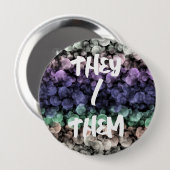 Groovy Boho Bubbles Eclectische Uingender Pride-vl Ronde Button 4,0 Cm (Voorkant /achterkant)